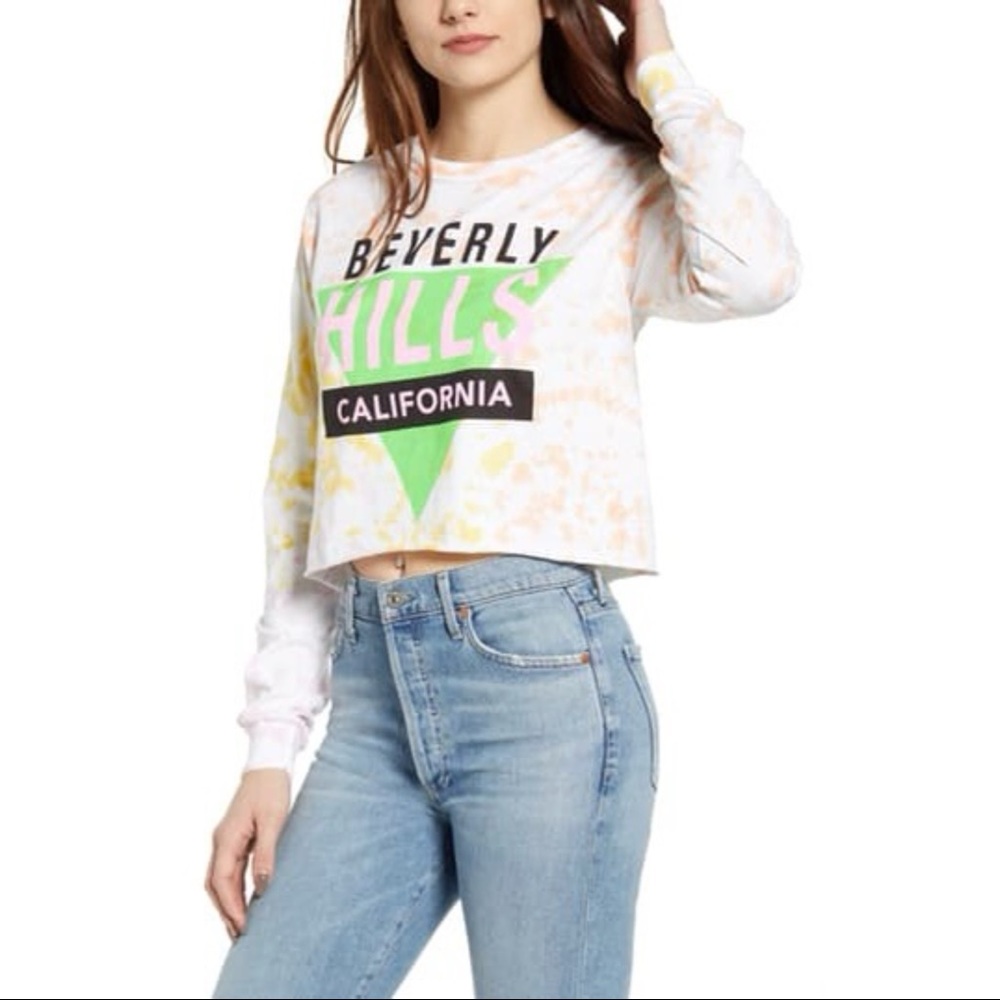 Revolve Daydreamer Beverly Hills Long Sleeve Tie Dye Size Small NWT